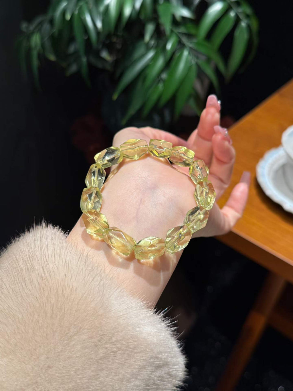 Citrine Freeform Crystal Bracelet