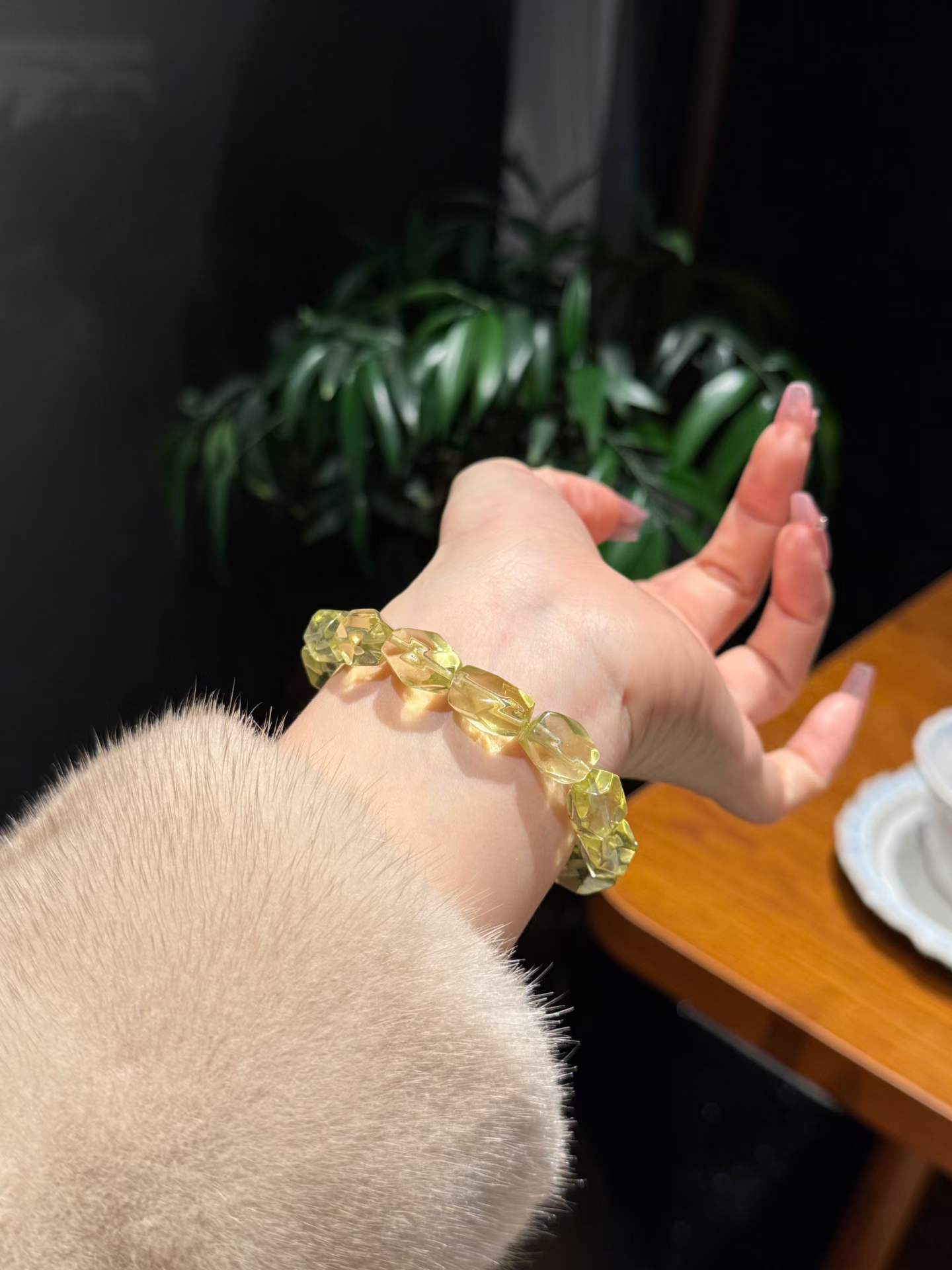 Citrine Freeform Crystal Bracelet