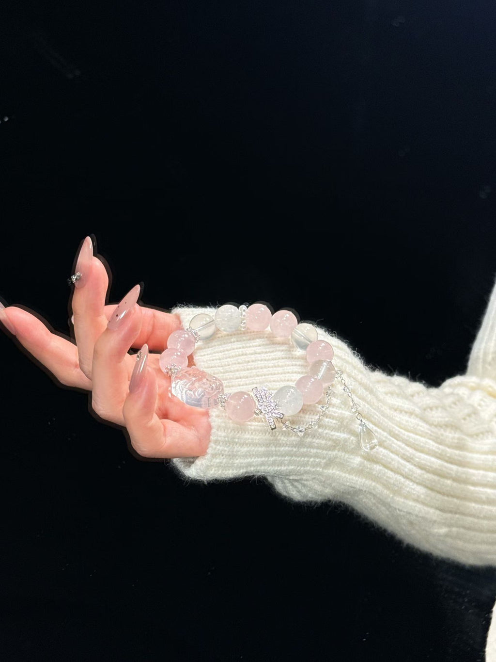 Rose Quartz Crystal Bracelet