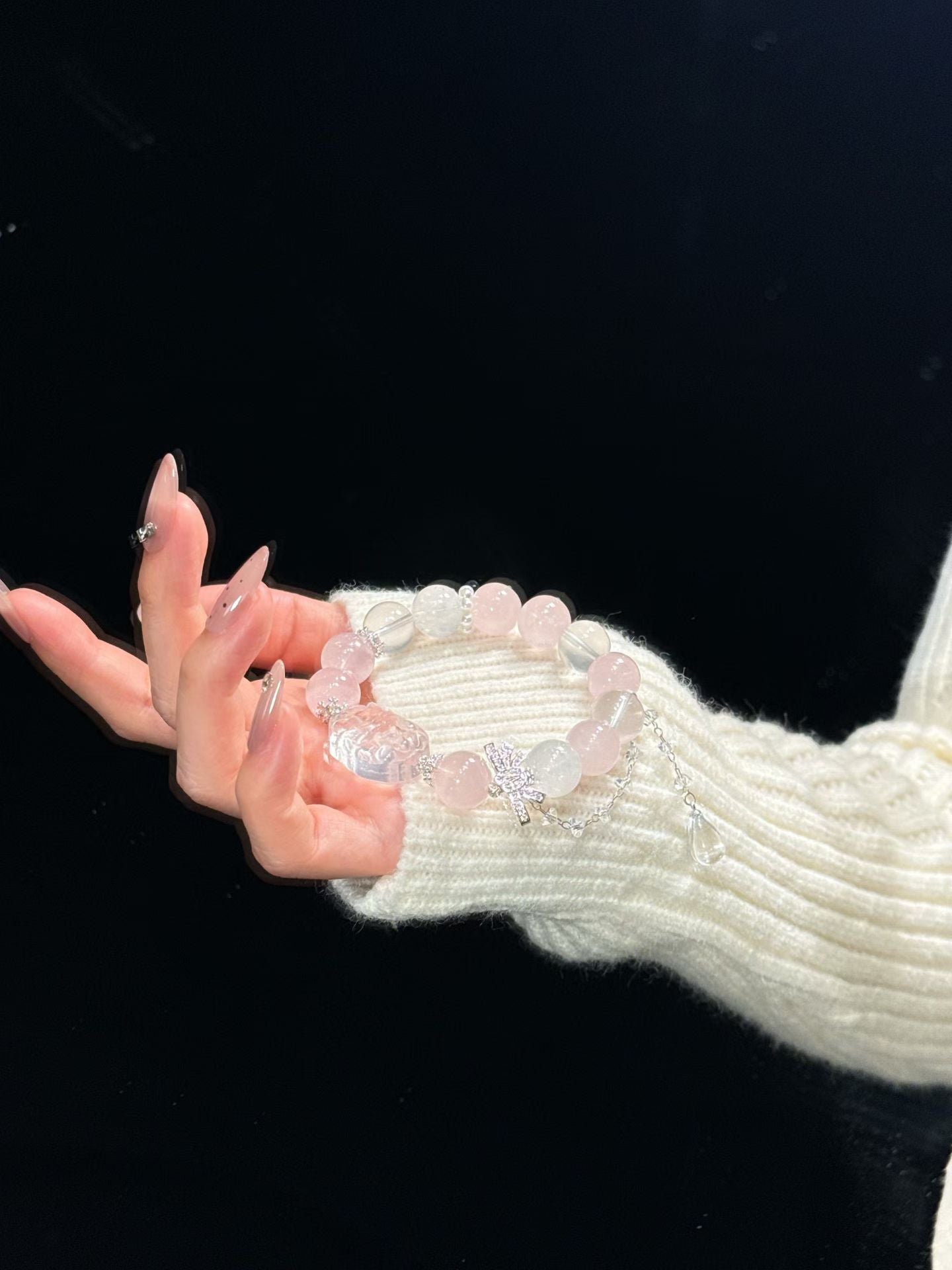 Rose Quartz Crystal Bracelet